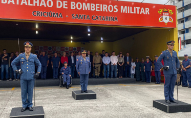 Bombeiros sob novo comando em Criciúma
