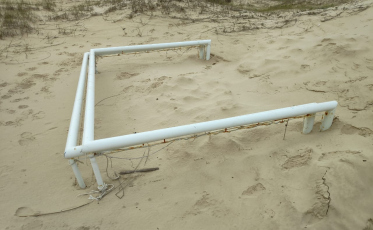 Traves furtadas em Gaivota são encontradas