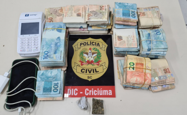 Criciúma: R$ 81,6 mil são apreendidos durante operação da Polícia Civil 
