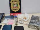 Polícia prende dupla por tráfico de drogas no Centro de Criciúma