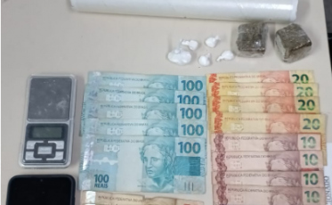 Criciúma: com maconha e cocaína, homem é preso por tráfico de drogas