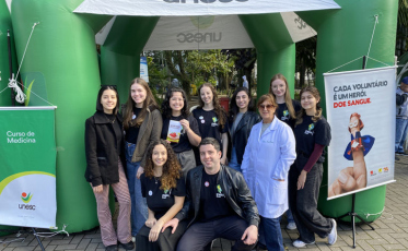 Unesc participa de ação alusiva à campanha Setembro Amarelo