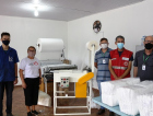 UniSatc restaura máquina de fraldas para Cruz Vermelha