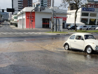 Grande vazamento de água em Criciúma. VÍDEO
