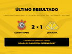 Veja quem venceu o Bolão Bistek da partida entre Corinthians e Criciúma