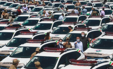 Governador entrega 109 novas viaturas para a PM