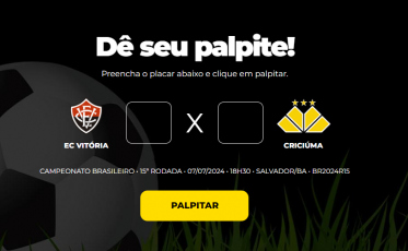 Bolão do Bistek: faça o palpite para Vitória e Criciúma