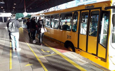 Um primeiro dia de movimento fraco nos ônibus