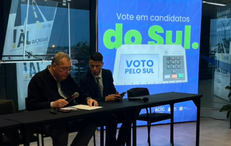 Entidades empresariais lançam campanha “Voto pelo Sul” para fortalecer representatividade da região