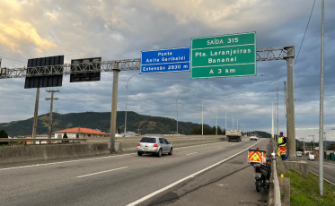 Saiba como está o trânsito na ponte Anita Garibaldi após liberação parcial