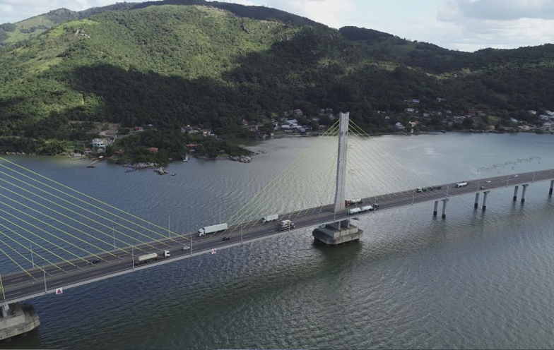 Ponte Anita Garibaldi é interditada nos dois sentidos para avaliação emergencial