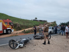 Colisão frontal deixa dois motociclistas feridos em São Ludgero