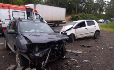 Homem morre em colisão frontal na rodovia SC-390