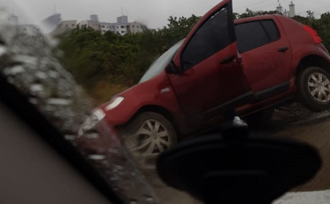 Somente nesse sábado, três acidentes em Vila Rica (VÍDEO)