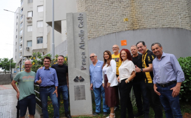 Criciúma: Revitalização da Praça Abele Colle é inaugurada 