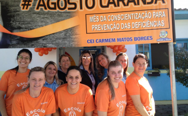 Arroio do Silva realiza atividades do Agosto Laranja