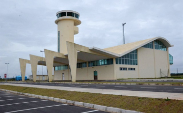 Vacinação no aeroporto de Jaguaruna