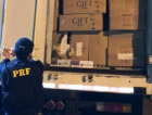 PRF realiza apreensão milionária de cigarros contrabandeados (VÍDEOS)