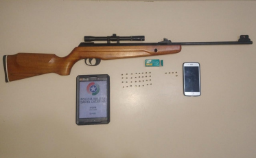 Cinco armas de fogo apreendidas em seis dias