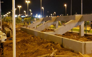 Arquibancadas vão tomando forma no Parque das Nações