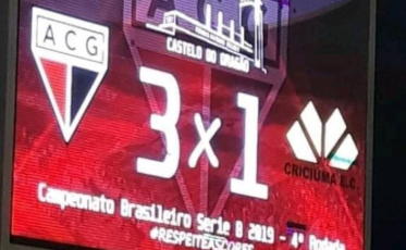 Criciúma antepenúltimo. E pode cair mais uma posição