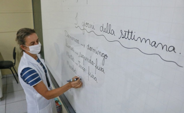 Aulas de italiano promovem resgate cultural