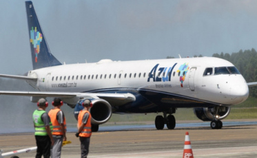 Azul adia retorno de voos no Aeroporto de Jaguaruna 