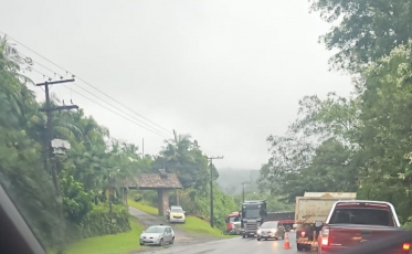 Urussanga: Acidente envolvendo carretas provoca lentidão no trânsito