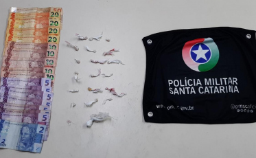 Pela segunda vez em dois meses, jovem é preso por tráfico de drogas em Criciúma