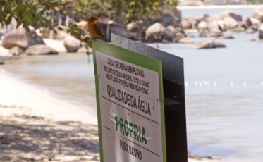 Apenas um ponto impróprio para banho no sul