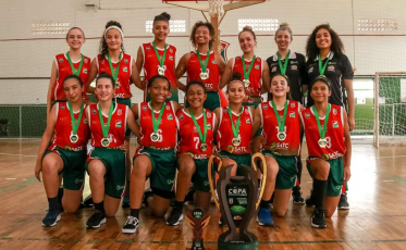 Basquete feminino de Criciúma conquista Copa SC Sub-14