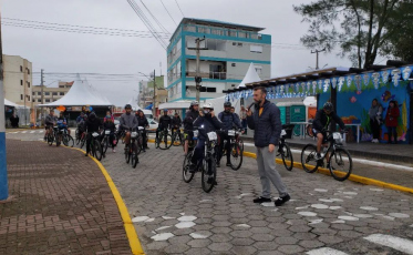 1º Passeio Ciclístico do Peixe arrecada alimentos e doa para a APAE