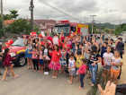 Carreata do Bombeiro Noel leva alegria às comunidades de Urussanga 