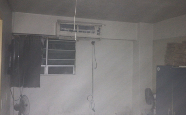 Ar condicionado pega fogo em Central Funerária