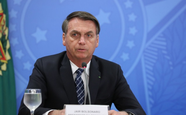 Bolsonaro em Santa Catarina na manhã deste sábado