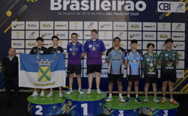 Mampituba/FME Criciúma/Unesc conquista 15 medalhas no Brasileiro de Tênis de Mesa