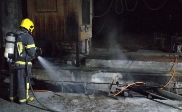 Princípio de incêndio atinge madeireira em Jaguaruna