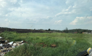 Incêndio atinge área de vegetação em Criciúma