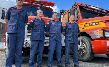 “As pessoas tentavam fugir do furacão e nós saímos de casa para cumprir nosso juramento”