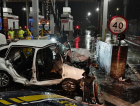 Morre adolescente que conduzia carro envolvido em colisão contra pedágio na BR-101
