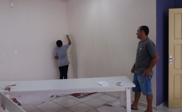 Comunidade faz mutirão de manutenção em CEI da Afasc