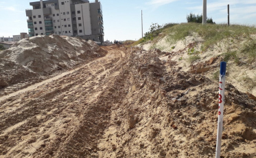 Sem tempo a perder nas obras do calçadão