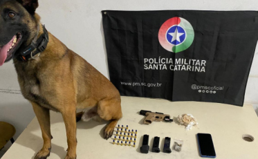 Balneário Arroio do Silva: homem é preso por tráfico de drogas e porte ilegal de arma de fogo