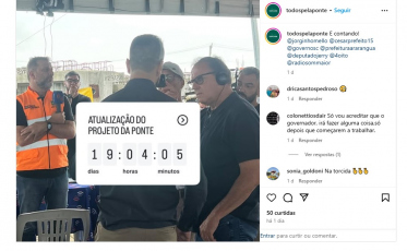 Ponte de Ilhas: Comunidade cria perfil no Instagram com contagem regressiva