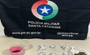 Jovem é detido com drogas em Sombrio