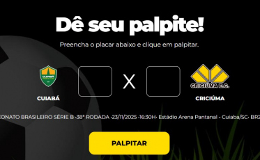 Bolão Bistek: Dê seu palpite para Cuiabá x Criciúma