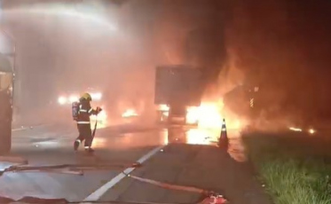 Acidente na BR-101 deixa um morto e bloqueia pista em Biguaçu