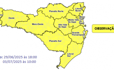 Frio intenso volta a atingir o Sul de Santa Catarina