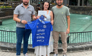 Caravaggio busca elevar o nome de Nova Veneza por meio do futebol