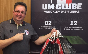 Um radialista no comando do Joinville